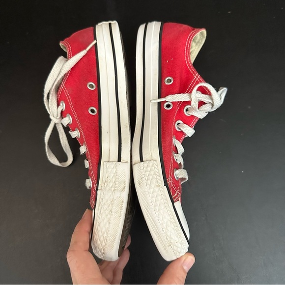 Converse All Star Chuck Taylor Low Ox Red Casual Sneakers  Mens 5 Women’s 7 - Picture 7 of 10